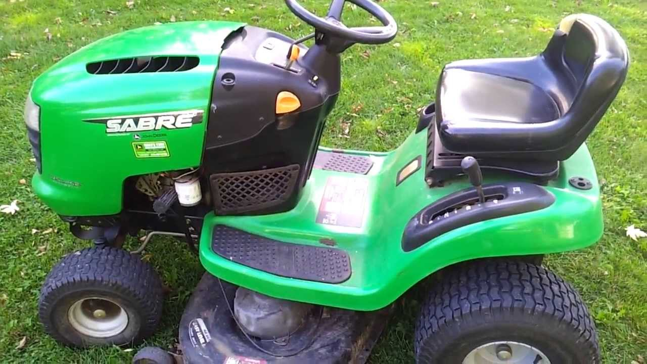 17 5 HP Sabre Lawnmower 42 Inch Deck YouTube