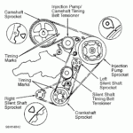 1987 Ford Ranger Serpentine Belt Routing And Timing Belt Diagrams