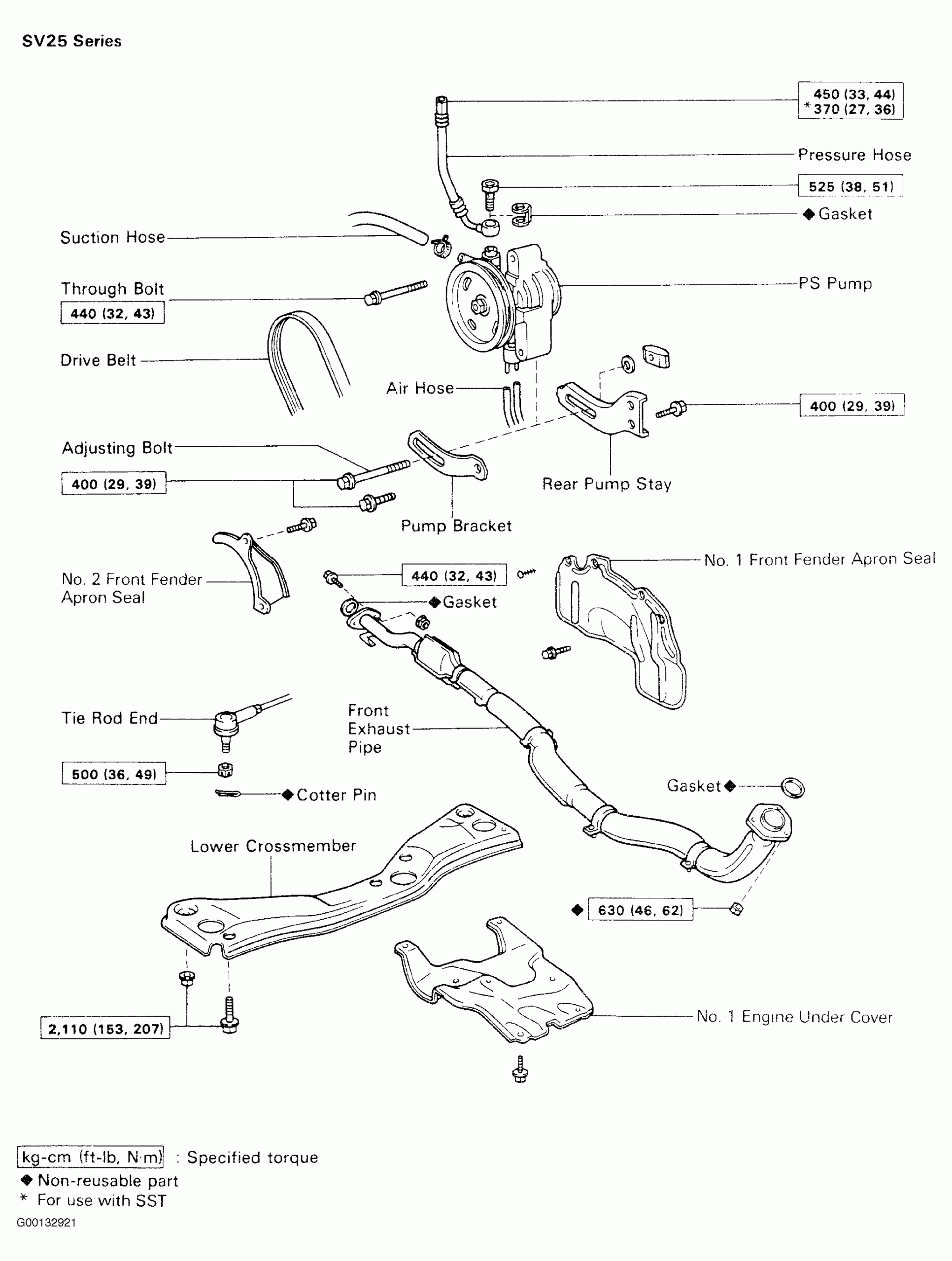 1991 Toyota Land Cruiser Serpentine Belt Routing And Timing Belt Diagrams