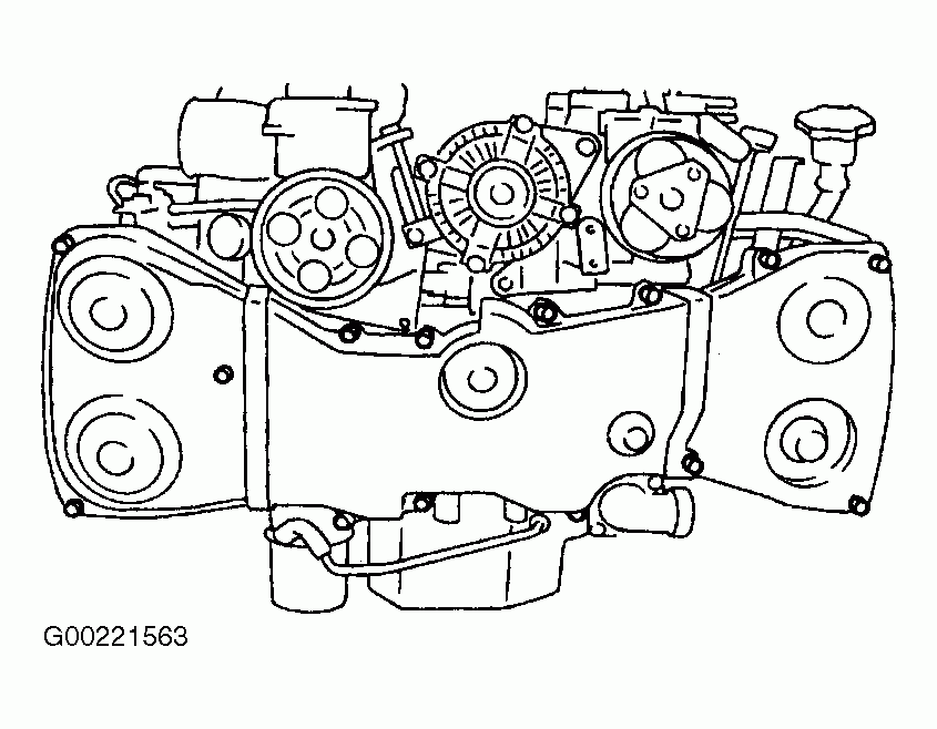 1998 Subaru Legacy Serpentine Belt Routing And Timing Belt Diagrams