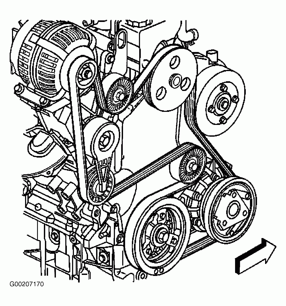 1999 Chevrolet Tracker Serpentine Belt Routing And Timing Belt Diagrams 