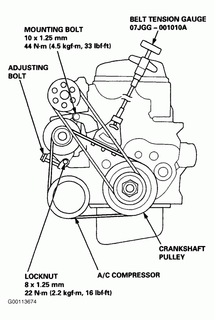 2000 Honda Accord Ex Serpentine Belt Diagram Food Ideas