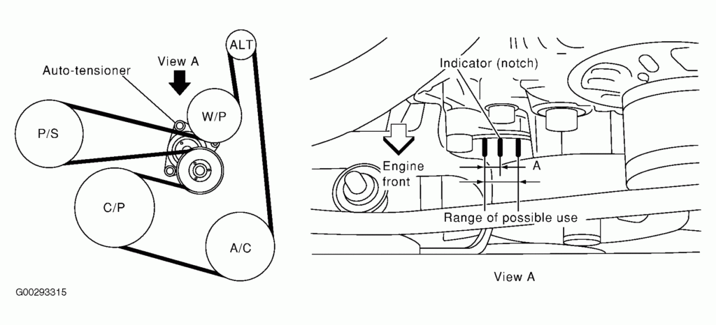 2002 Nissan Altima Belt Routing