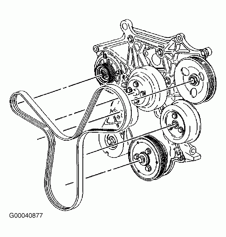 2003 Chevy Trailblazer Serpentine Belt Diagram