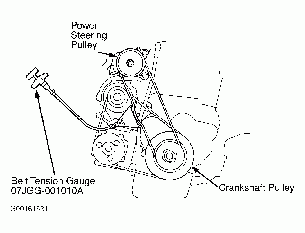 2003 Honda Civic Hybrid Serpentine Belt Diagram