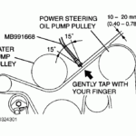 2003 Mitsubishi Lancer Serpentine Belt Routing And Timing Belt Diagrams