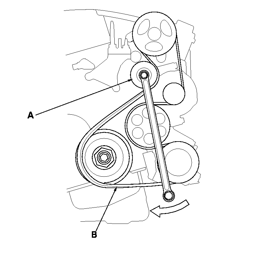 2005 Honda Crv Serpentine Belt Diagram