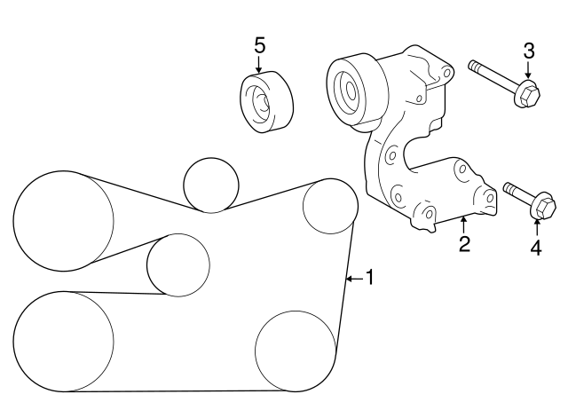 2006 2022 Lexus Idler Pulley Bolt 90105 A0126 XportAuto