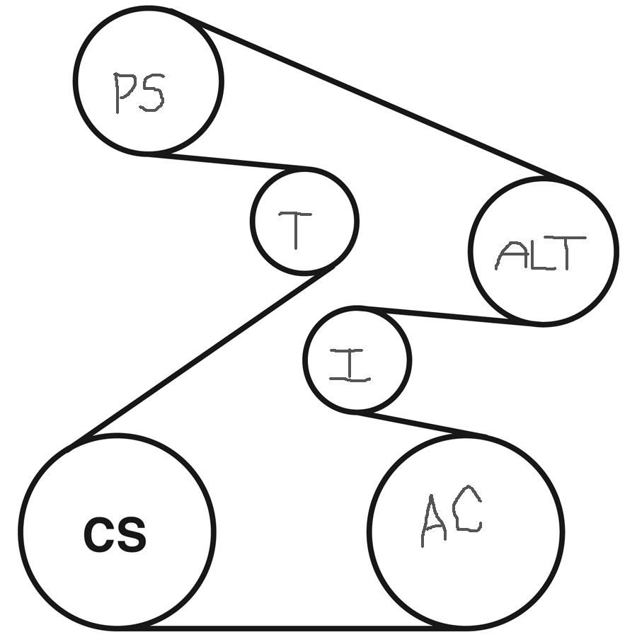 2007 Acura Tl Serpentine Belt Diagram