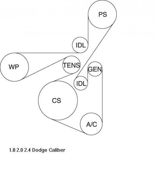 2007 Dodge Caliber Belt Routing