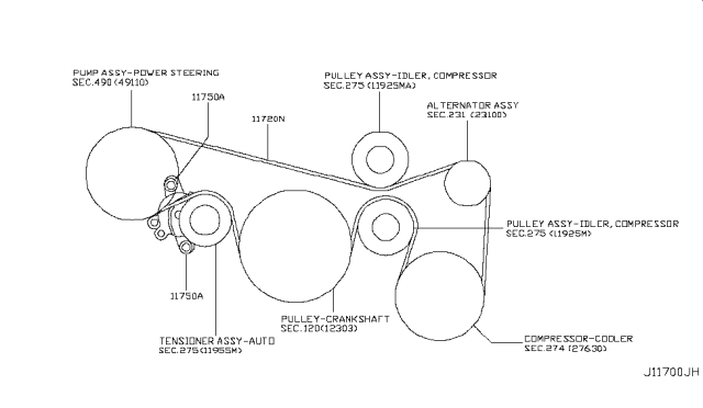 2009 Nissan Murano Parts Diagram