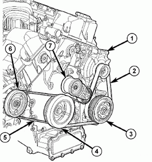 2010 Dodge Avenger Serpentine Belt Diagram