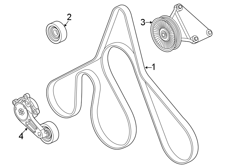 2023 Chrysler 200 2.4 Liter Serpentine Belt Diagram