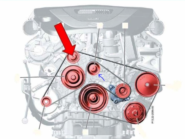 2012 Mercedes C300 Serpentine Belt Diagram