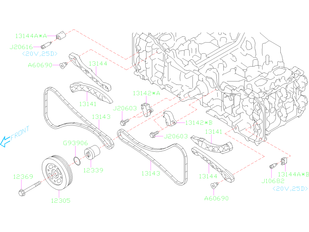 2023 Subaru Crosstrek Premium Plus Engine Crankshaft Pulley Bolt 