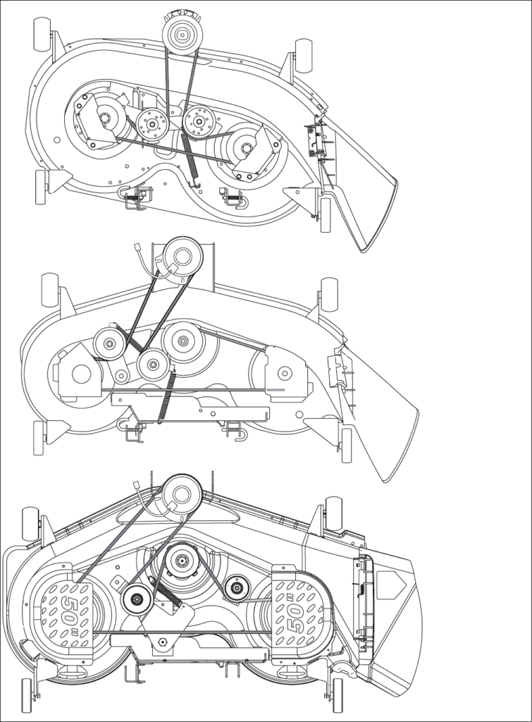 50 Inch Cub Cadet Lt1050 Deck Belt Diagram Belt Poster