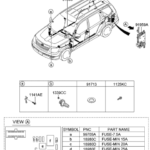 915382J680 Genuine Kia Wiring Assembly Floor