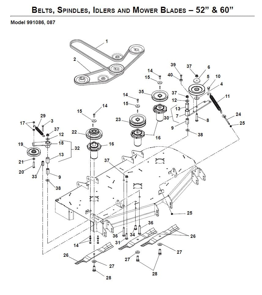 Ariens Drive Belt Diagram