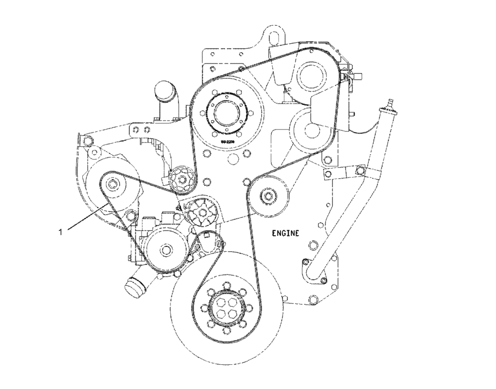 BELT SERPENTINE 2242636 Caterpillar AVSpare