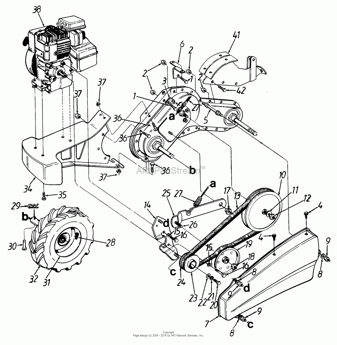 Craftsman Rear Tine Tiller Parts Diagram General Wiring Diagram