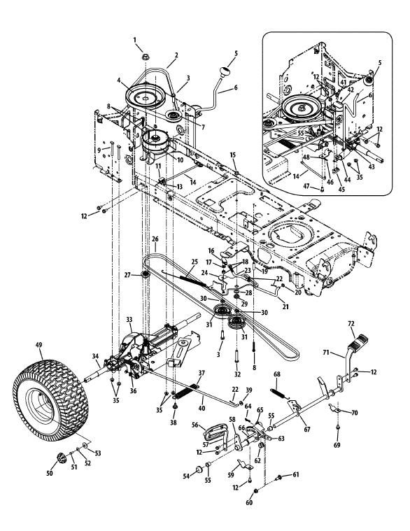 Cub Cadet Ltx 1040 Transmission Drive Belt Diagram