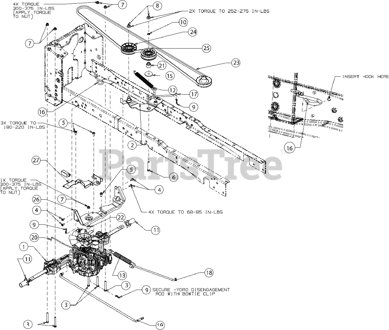 Cub Cadet XT1 LT 50 13AQA1CQ256 Cub Cadet 50 XT1 Enduro Lawn