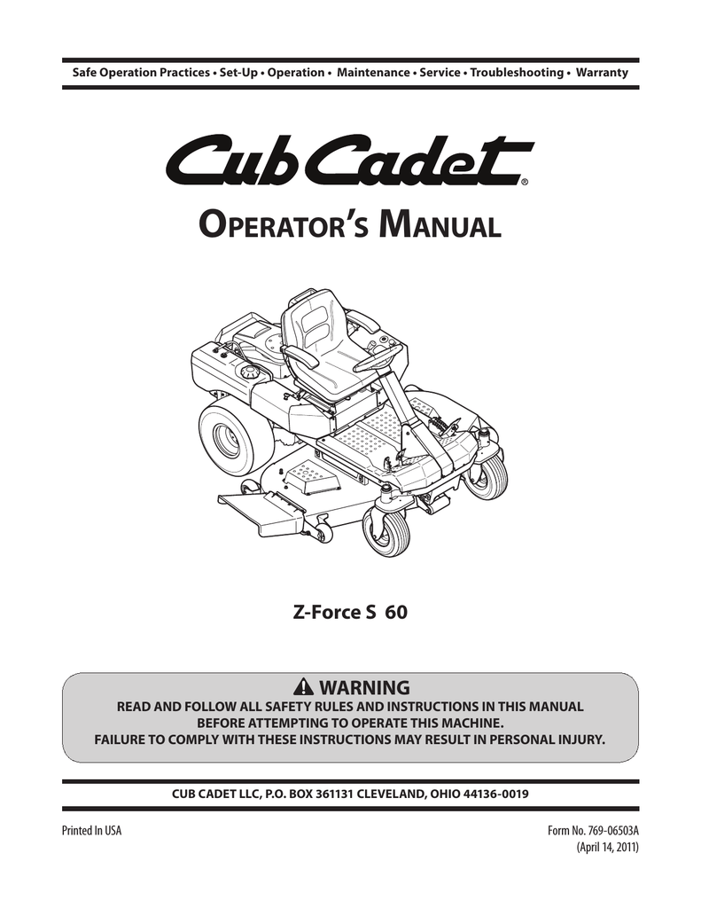 Cub Cadet Zforce 50 Belt Diagram