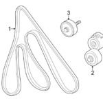 Ford Freestar Serpentine Belt V BELT 3 8 Liter XF2Z8620A