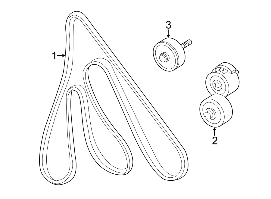 Ford Freestar Serpentine Belt V BELT 3 8 Liter XF2Z8620A 