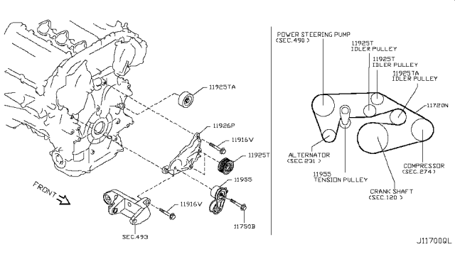 Genuine G37 Serpentine Belt Diagram And The Description Celebrity