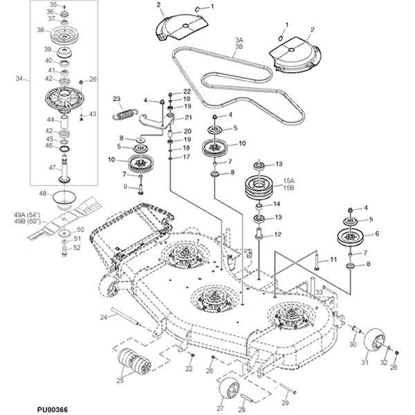 Get John Deere 54 Mower Deck Parts Diagram Images Best Diagram Images