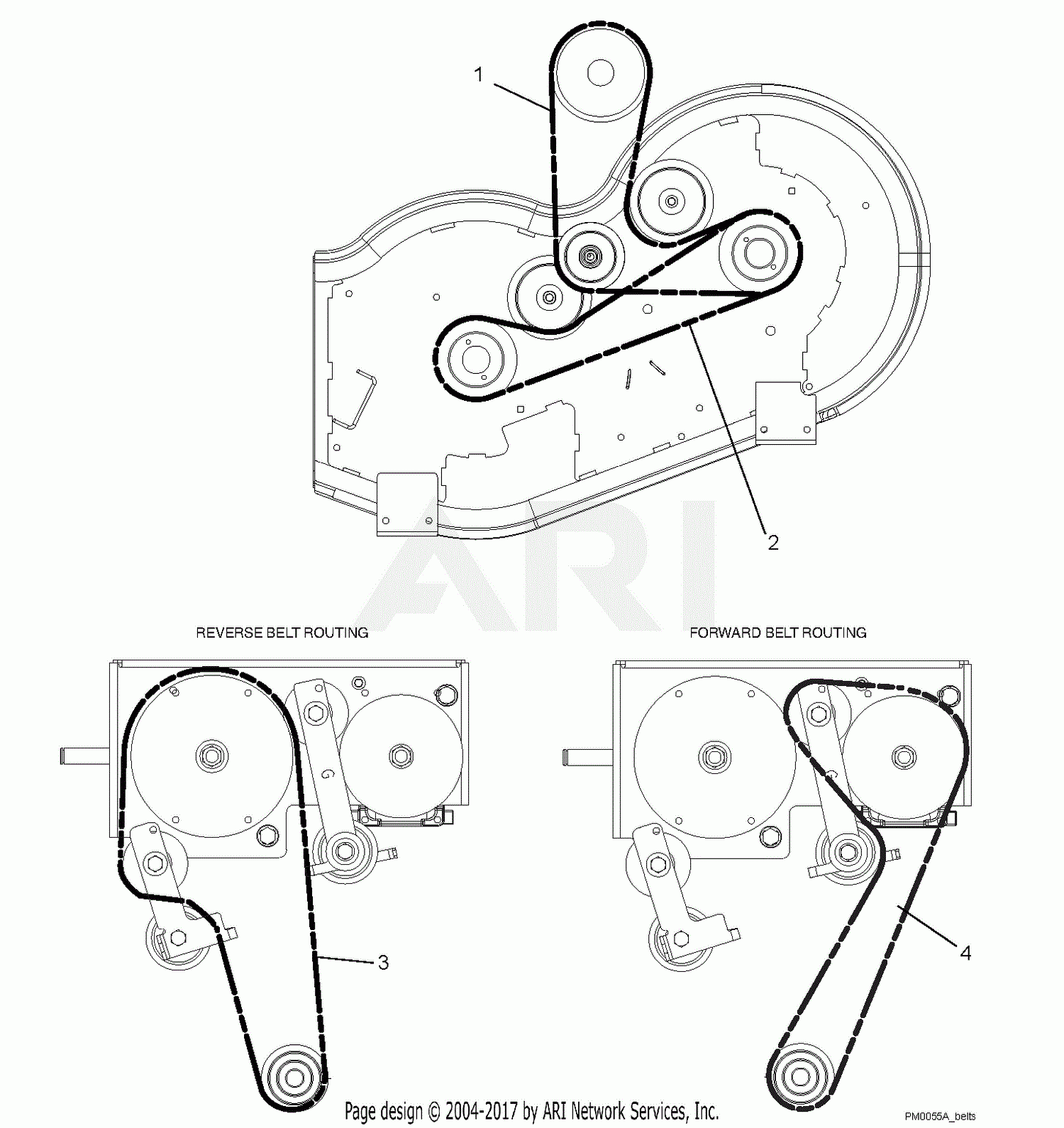 Gravely 992204 020000 021999 Pro Turn 260 Parts Diagram For Belt 