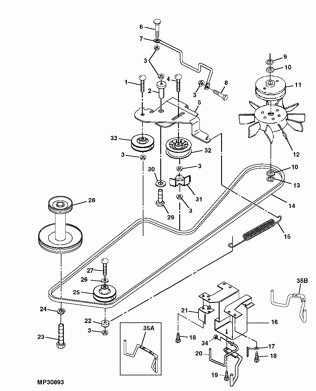 How Do I Adjust Or Replace The Traction Drive Belt On A Deere LT180