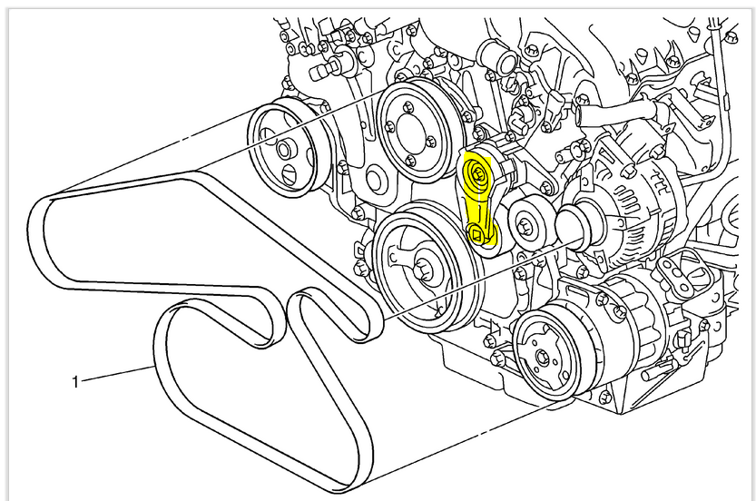 How Do Release The Tension To Change A Serpentine Belt On A 2010 Buick 