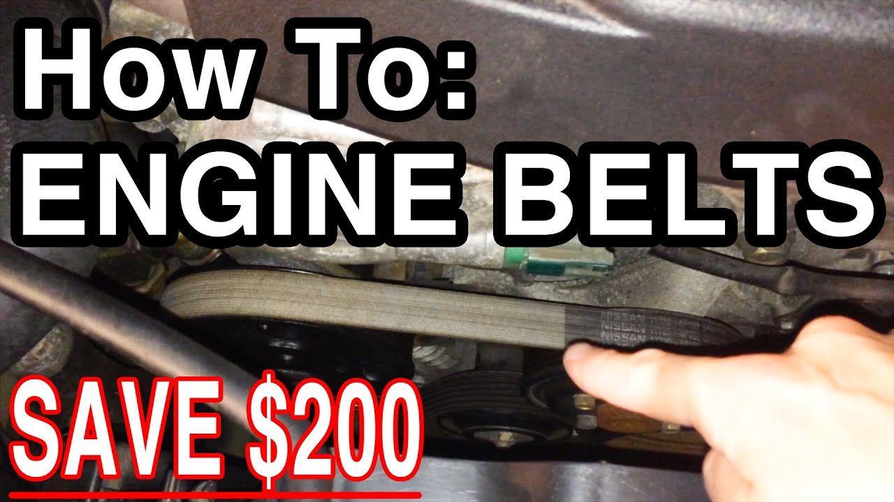 How To Engine Belts Infiniti G35 Nissan 350Z Serpentine Belt YouTube