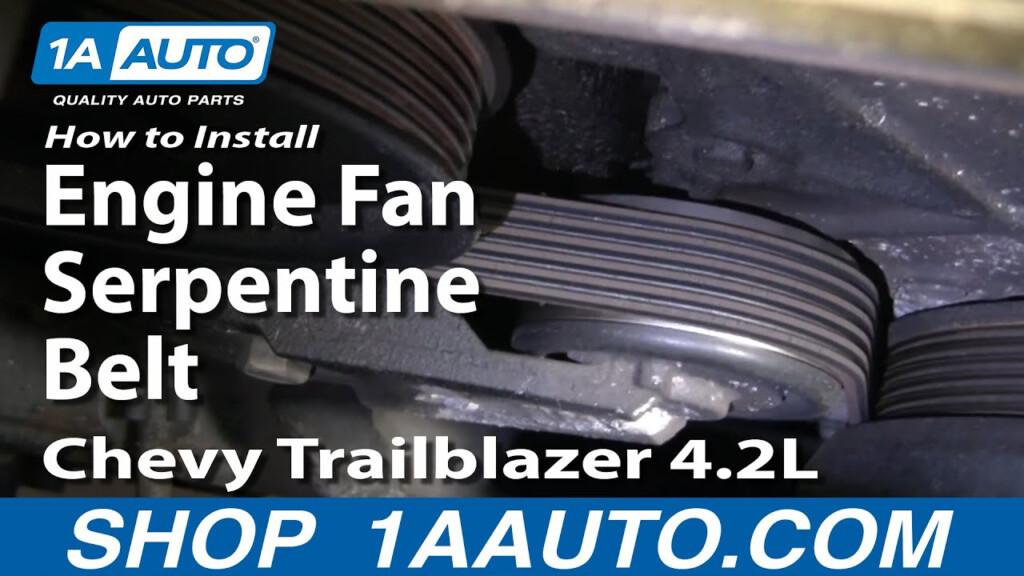 How To Install Repair Replace Engine Fan Serpentine Belt Chevy 