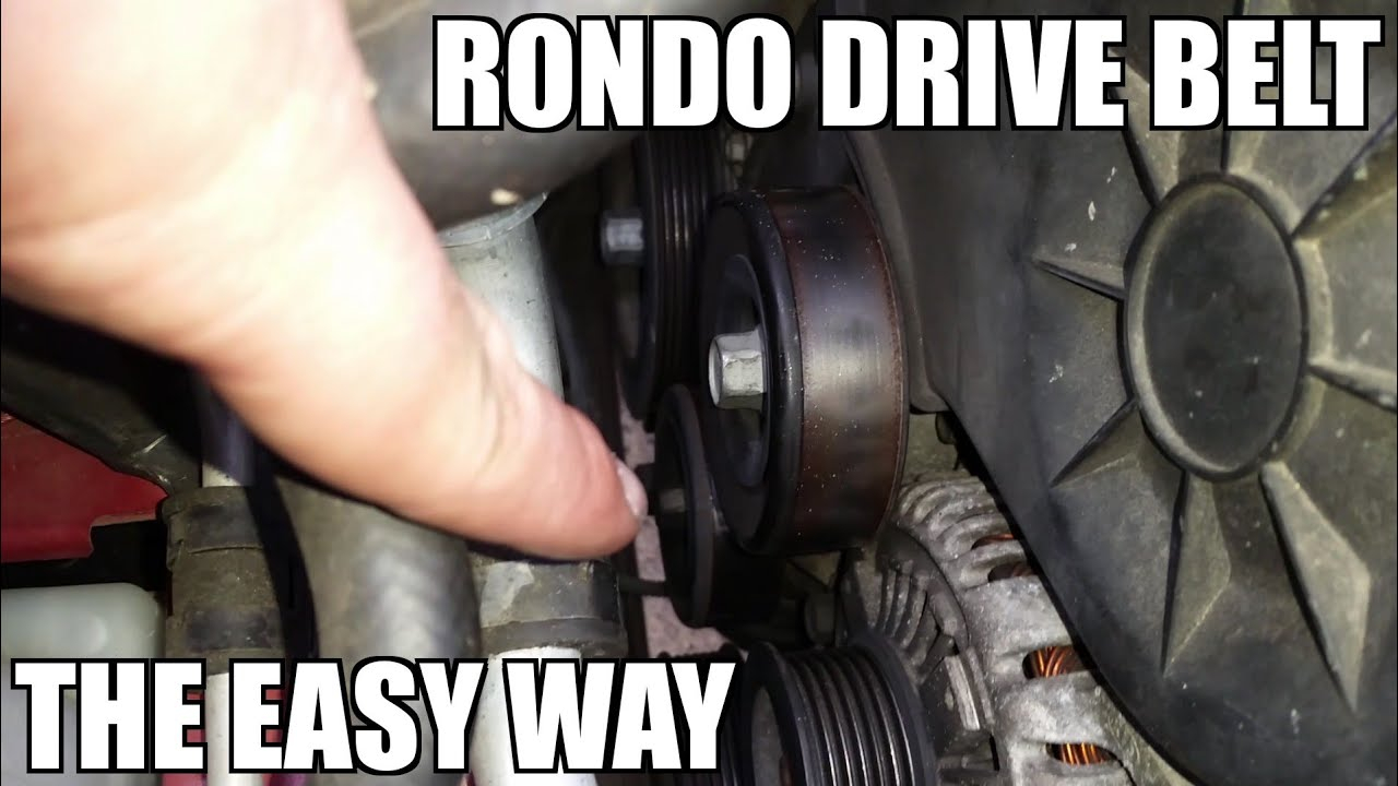 How To Install Serpentine Drive Belt On Kia Rondo Caren 2006 2013 YouTube