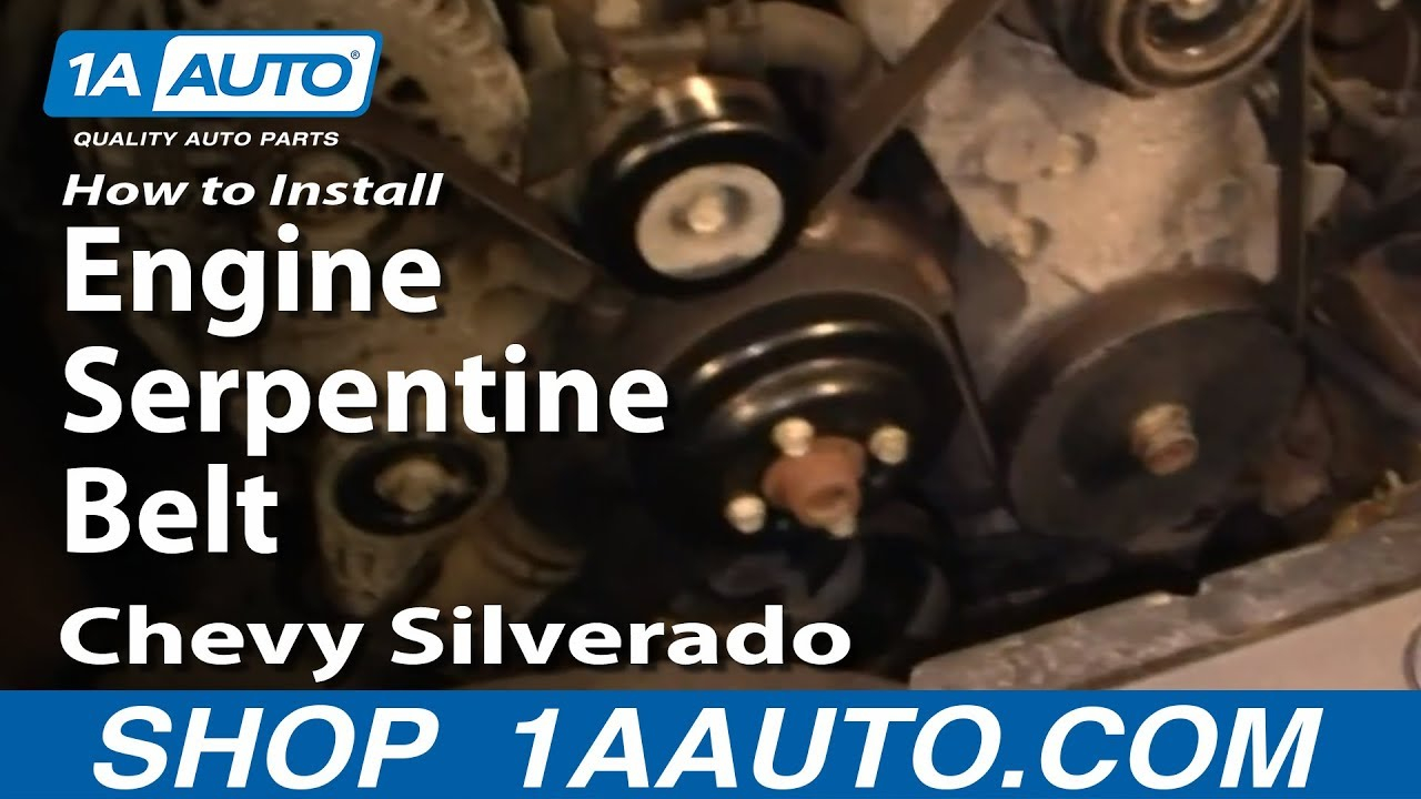 How To Replace A Serpentine Belt On A Chevy Silverado Belt Poster