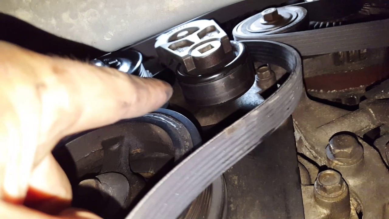 How To Replace A Serpentine Belt On A Chevy Traverse GMC Acadia Buick 