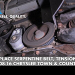 How To Replace Serpentine Belt Tensioner Idler 2008 16 Chrysler Town