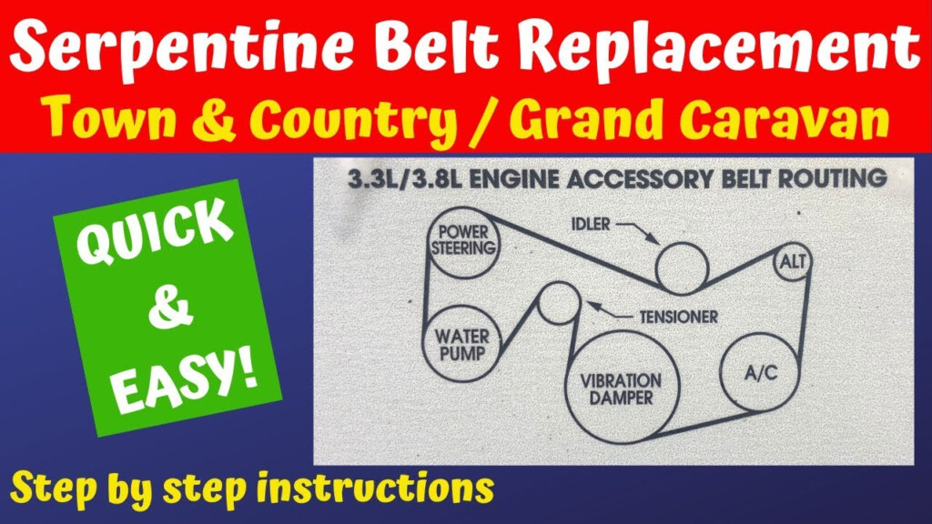 How To Serpentine Belt Replacement Grand Caravan Town Country YouTube