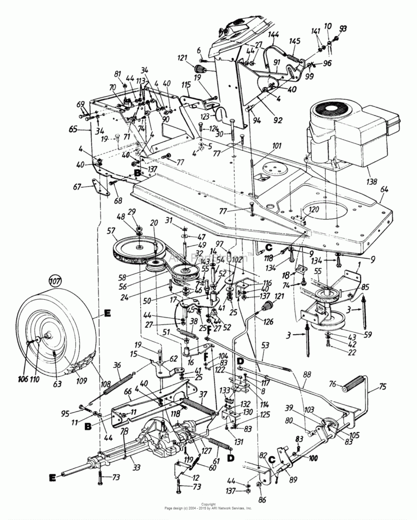 Huskee Riding Mower Drive Belt Diagram - BeltDiagram.net