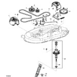 John Deere LA105 Series 42 Deck Parts Diagram