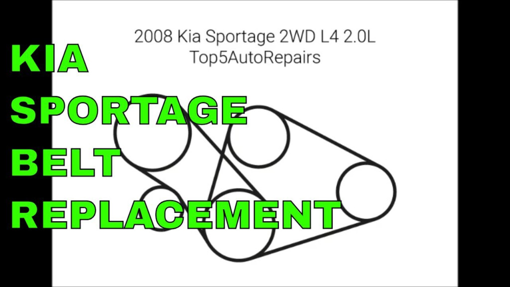 Kia Sportage 2WD 2 0L Belt Routing Replacement