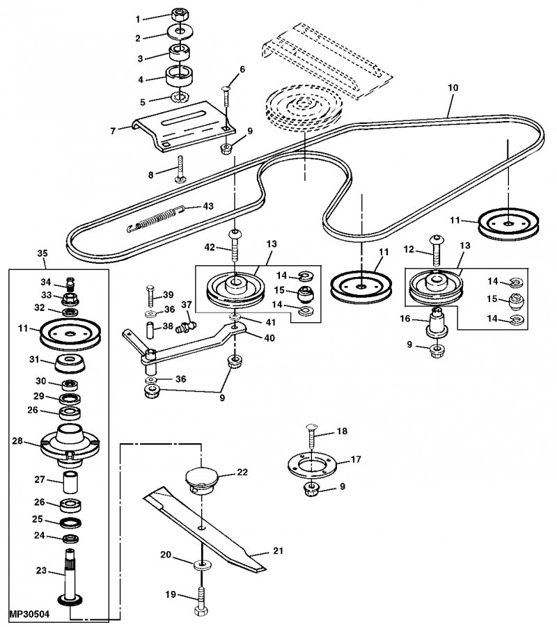 John Deere Lt133 Belt Diagram