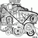 Need A Diagram Of Serpentine Belt Routing For 95 Dodge Caravan SE 3 3L