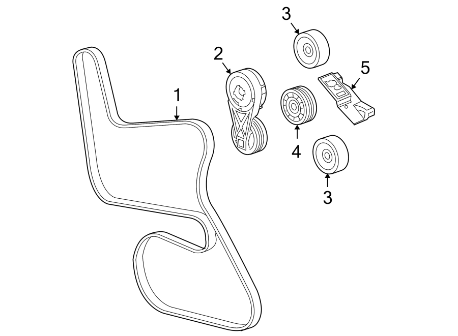 Pontiac G6 Serpentine Belt 12591059 Buy Factory GM Parts Online 