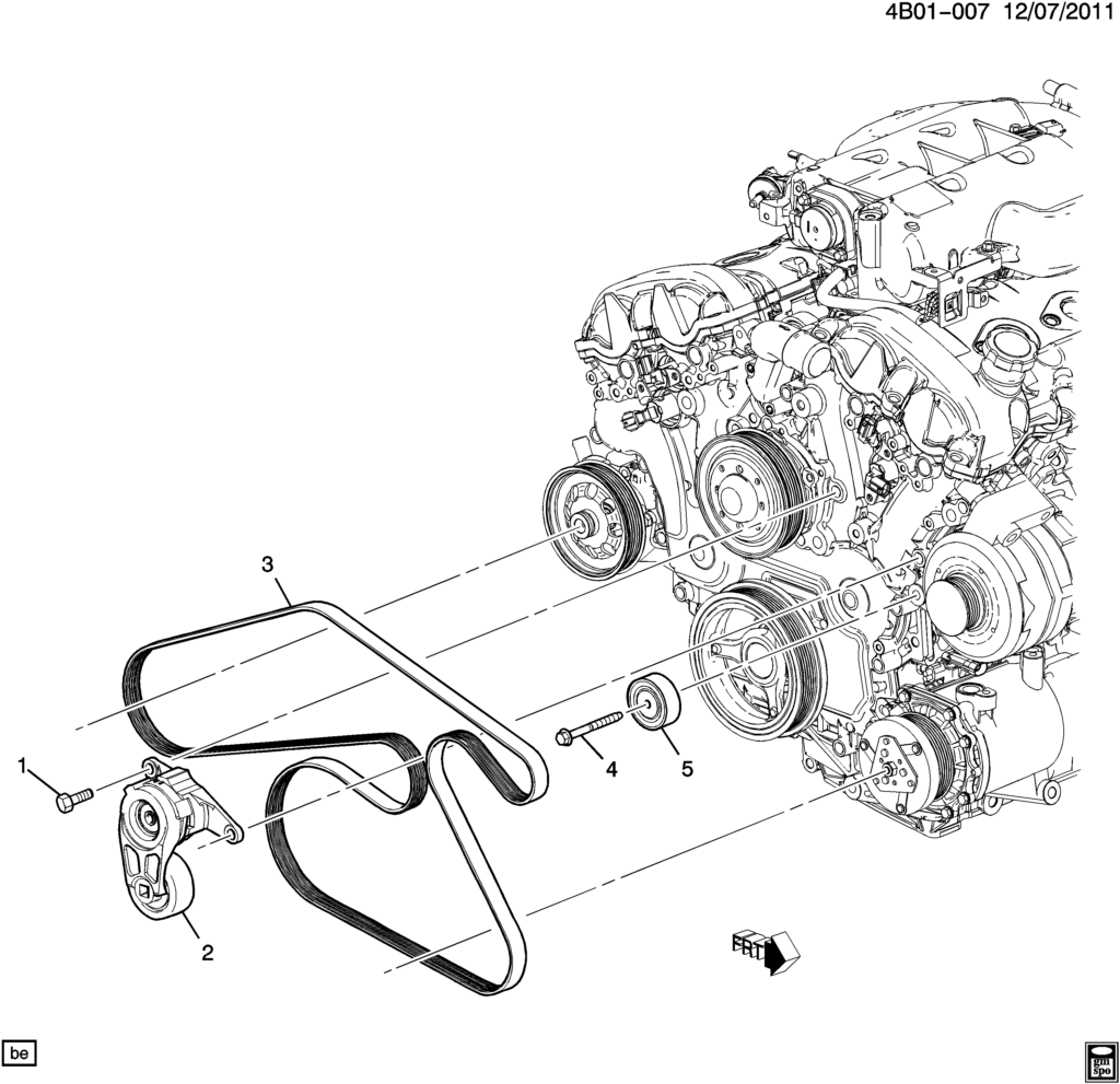 Pontiac G8 Serpentine Belt Diagram