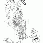 Poulan PP1242 Tractor Parts Diagram For MOWER DECK 42