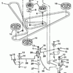 Putting A Drive Belt On A Deere Lt180 And I Have A Spring Left I Am